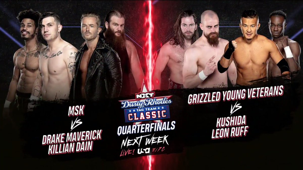 Men’s Dusty Classic quarterfinals to begin on WWE NXT next week