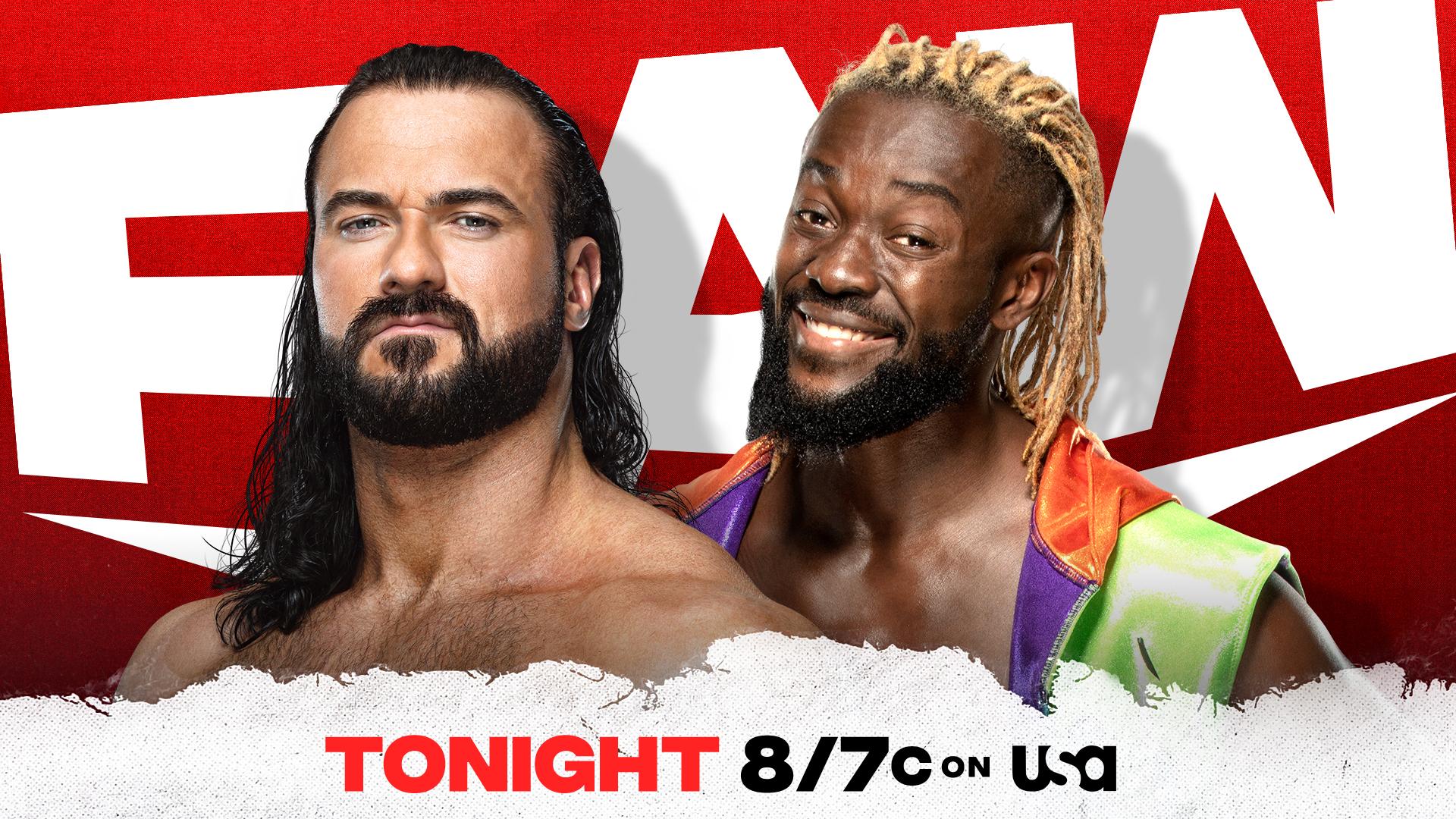WWE Raw live results: Drew McIntyre vs. Kofi Kingston