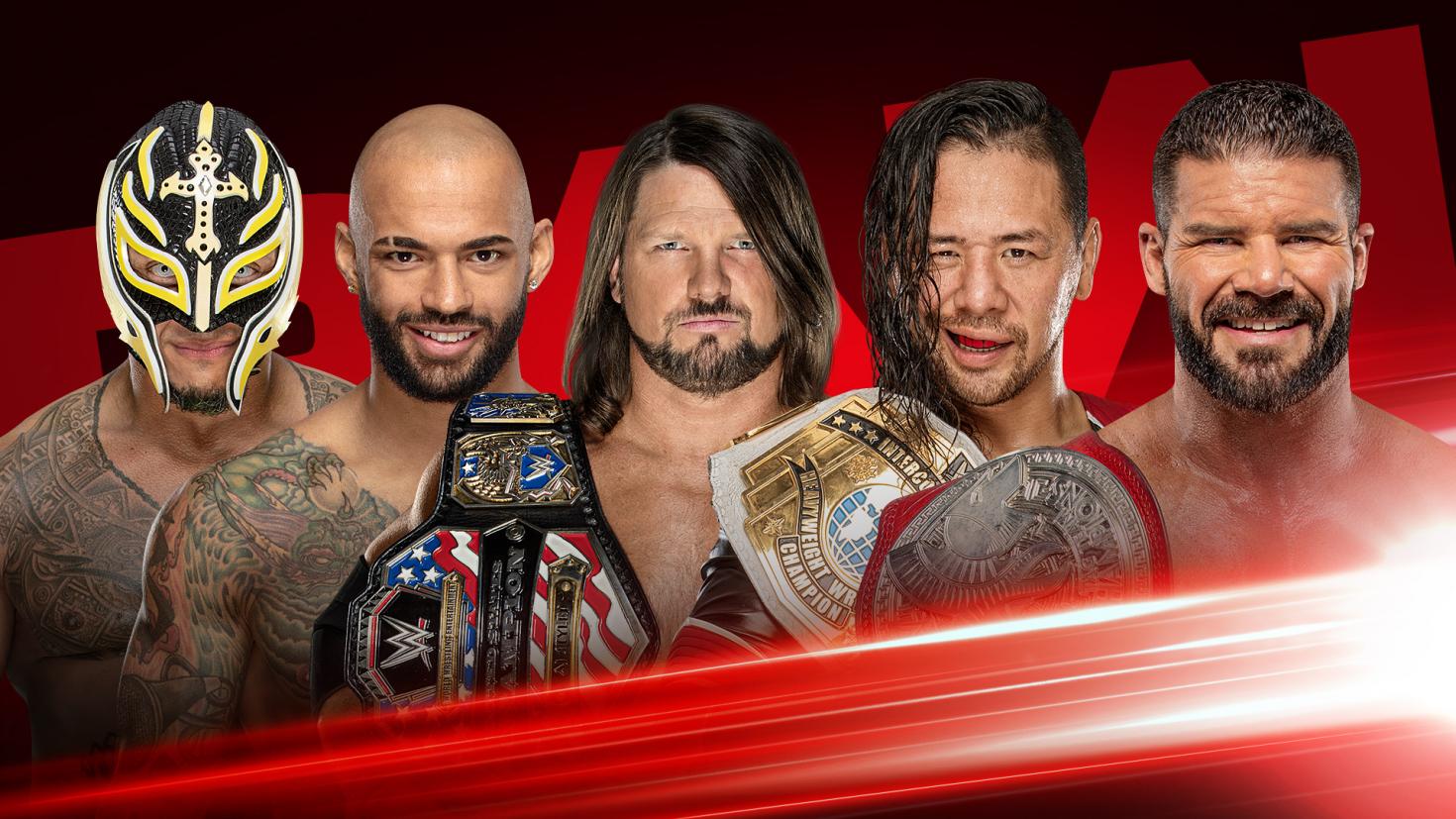 Fatal five-way number one contender’s match set for WWE Raw