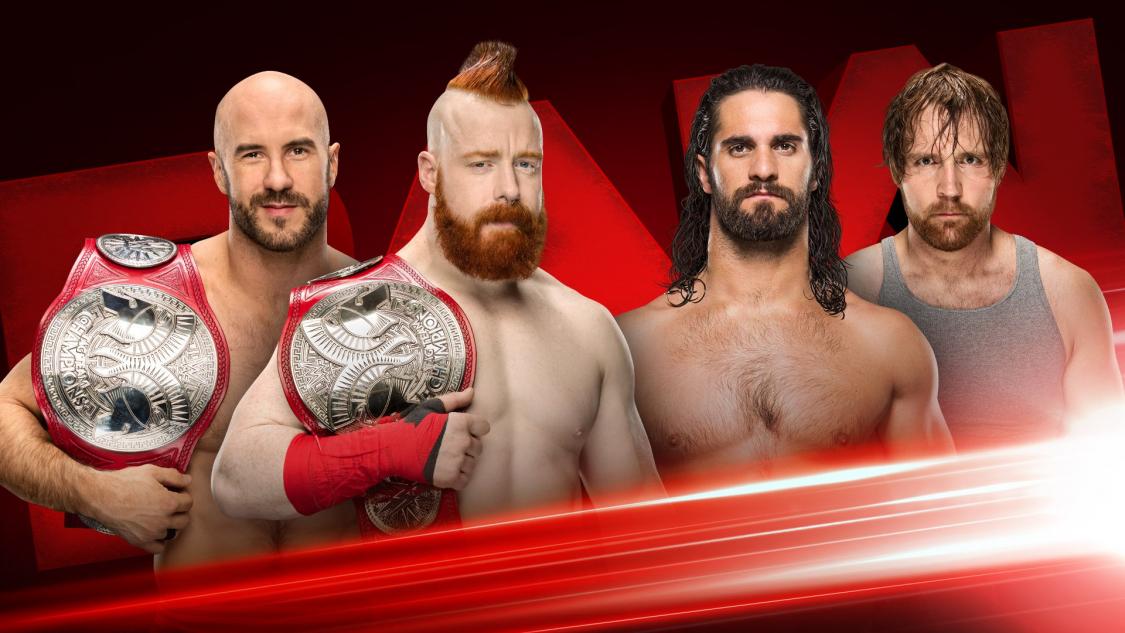WWE Raw live results: Cesaro & Sheamus vs. Rollins & Ambrose