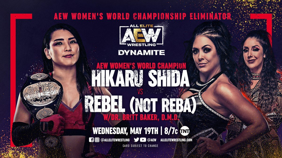 Hikaru Shida vs. Rebel announced for AEW Dynamite