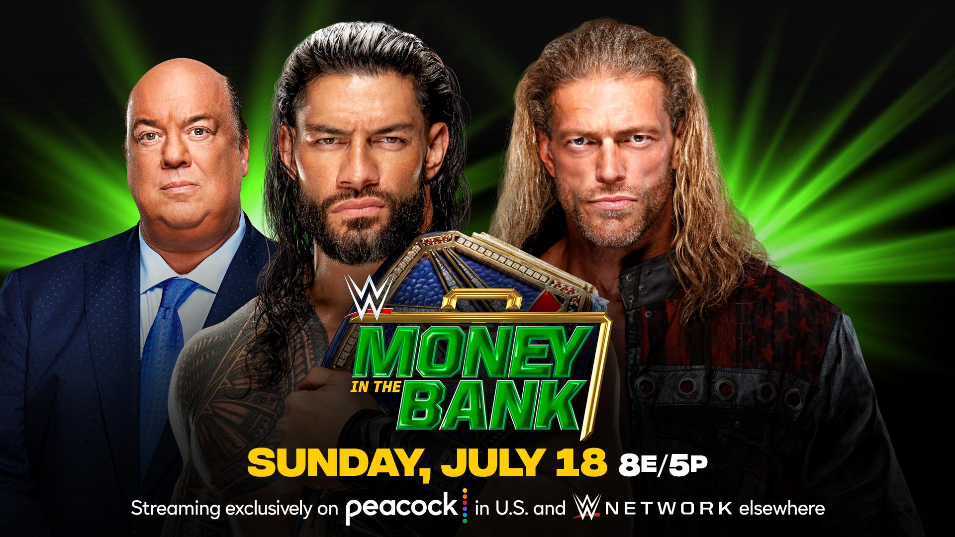 Reigns-Edge Universal title match official for WWE Money in the Bank