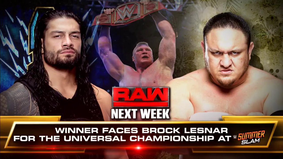 Number one contender’s match set for Raw next week
