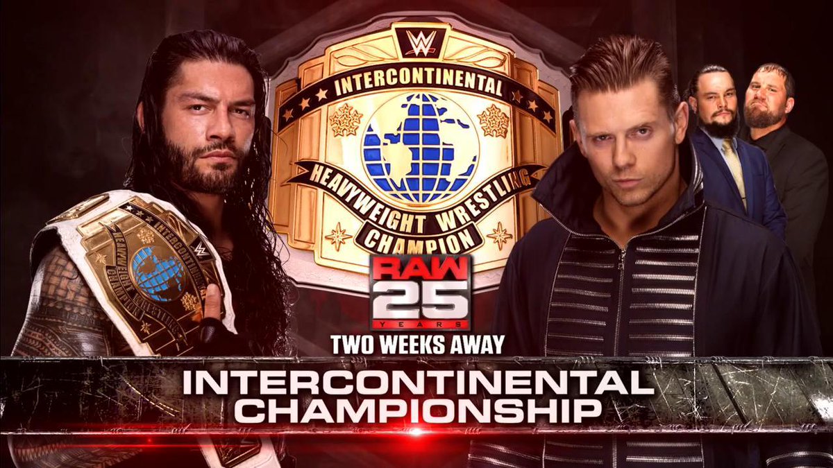 WWE announces Reigns-Miz title match for Raw 25th anniversary