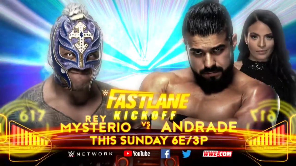 Rey Mysterio vs. Andrade set for WWE Fastlane pre-show