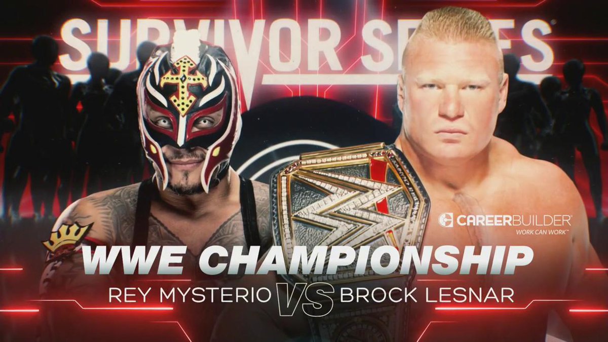 Lesnar vs. Mysterio WWE title match announced for Survivor Series