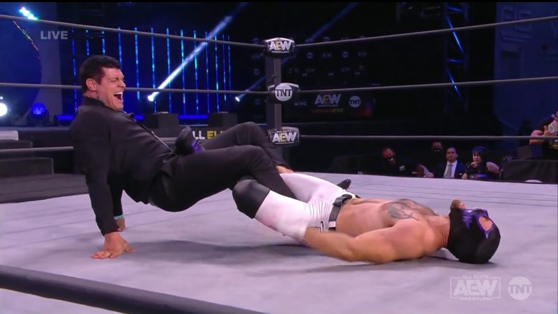 Cody returns on AEW Dynamite, gets challenged for dog collar match