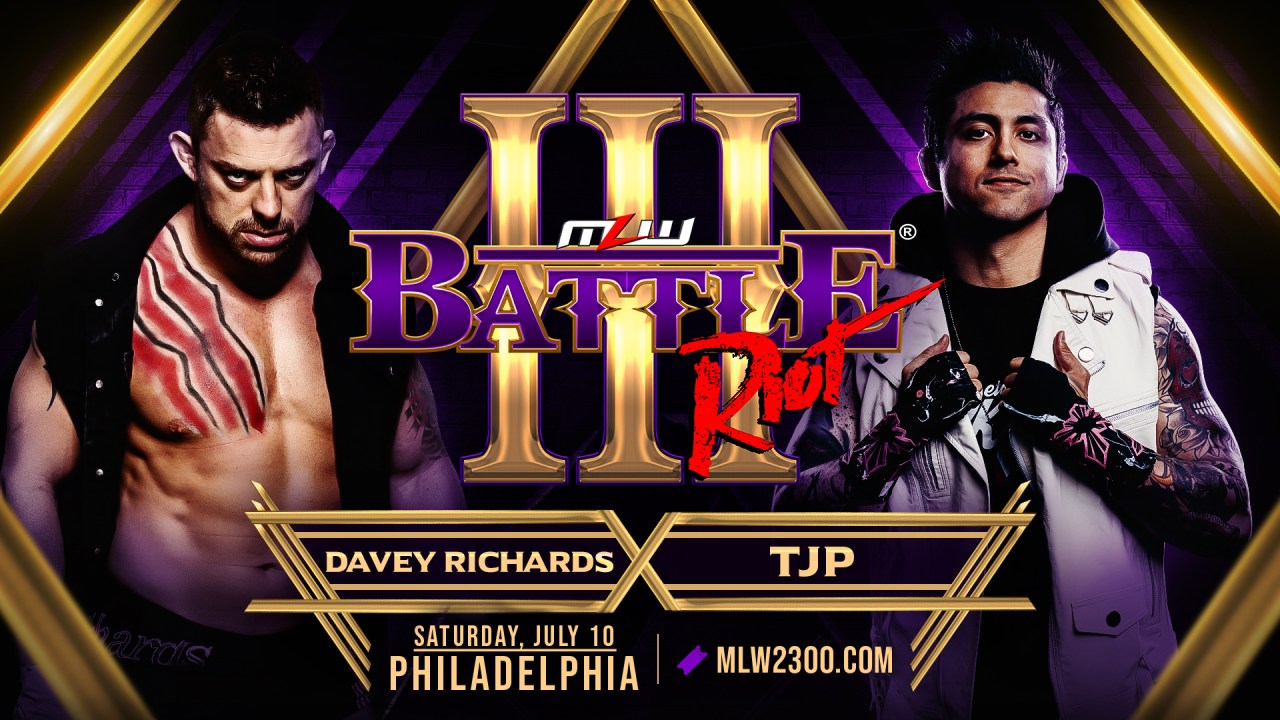 Davey Richards vs. TJP added to MLW Battle Riot tapings