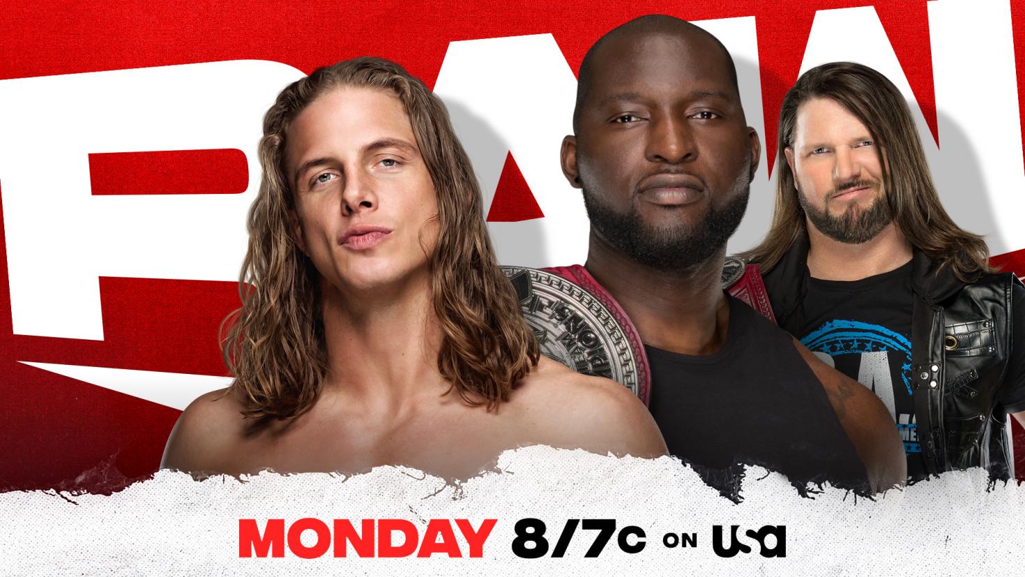 Riddle vs. Omos announced for WWE Raw