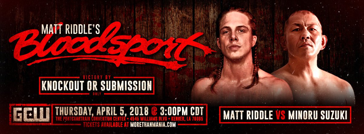 Minoru Suzuki replacing Low Ki at Matt Riddle’s Bloodsport