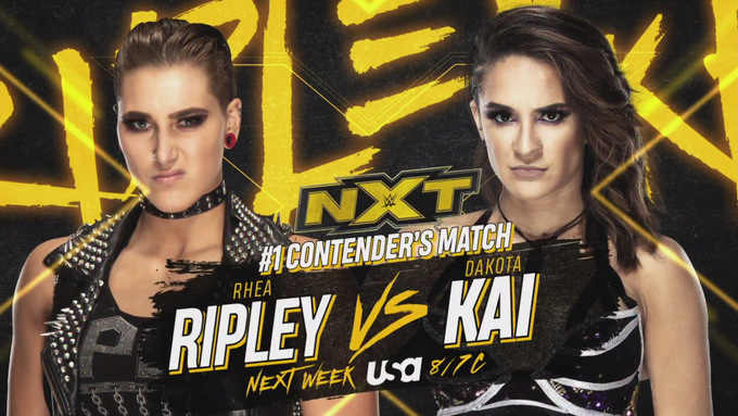 WWE announces three matches for next week’s NXT