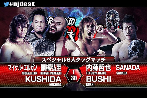 NJPW Road to Destruction results: Ingobernables vs. Tanahashi, Elgin & KUSHIDA