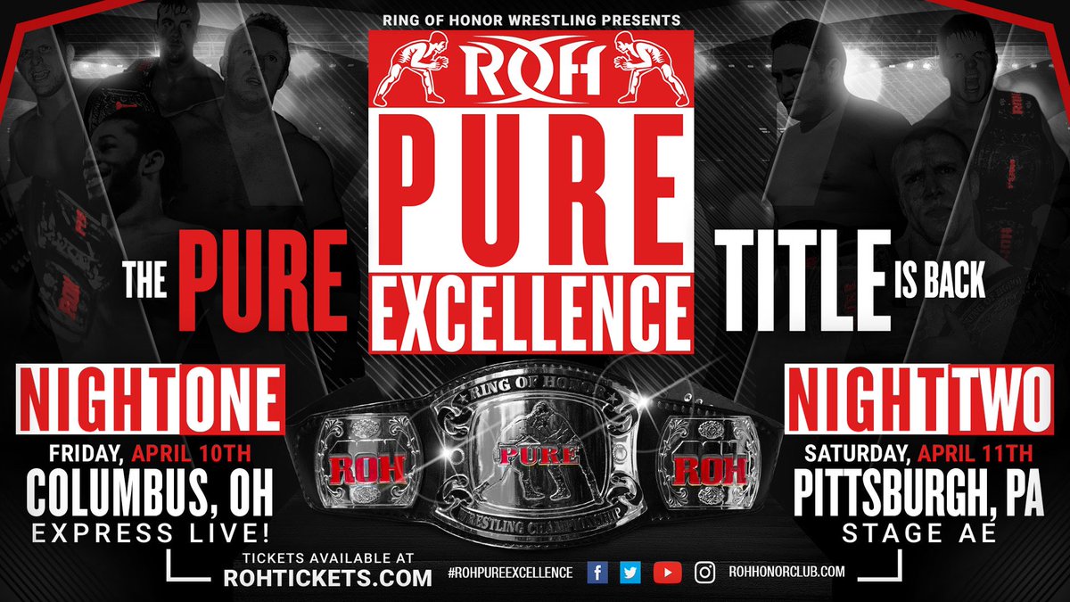 ROH bringing back Pure title, tournament to begin in April