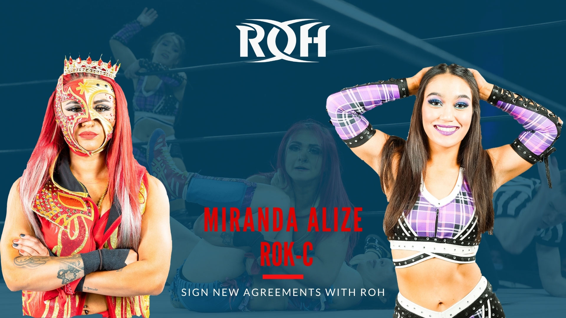 Rok-C and Miranda Alize sign contracts with ROH