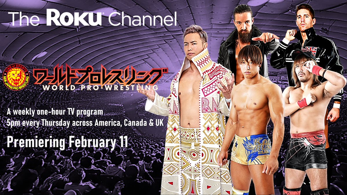 NJPW’s Roku Channel debut to feature Wrestle Kingdom 14 action
