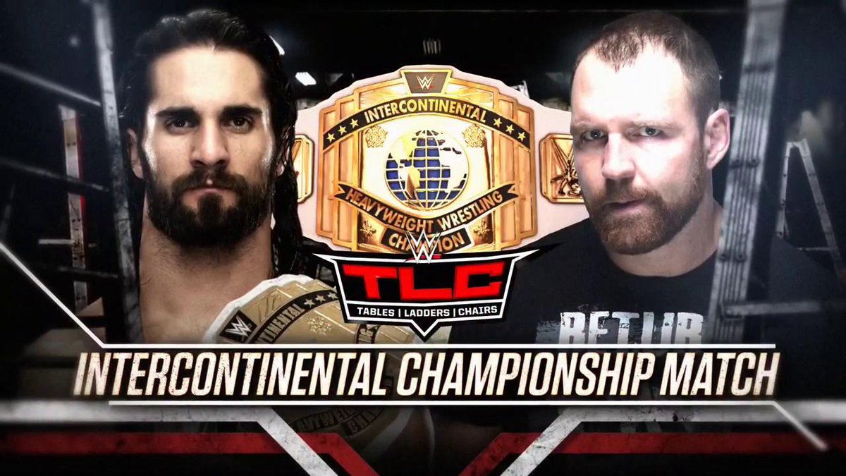 Rollins vs. Ambrose IC title match official for WWE TLC