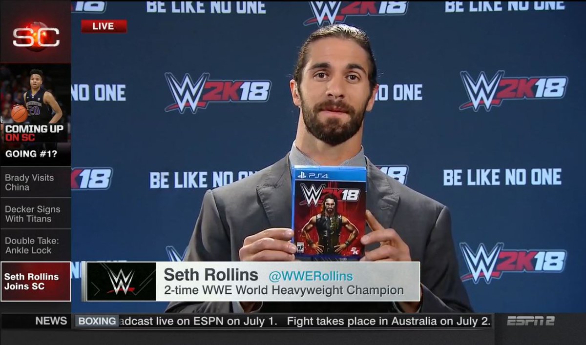 Seth Rollins revealed as WWE 2K18 cover star