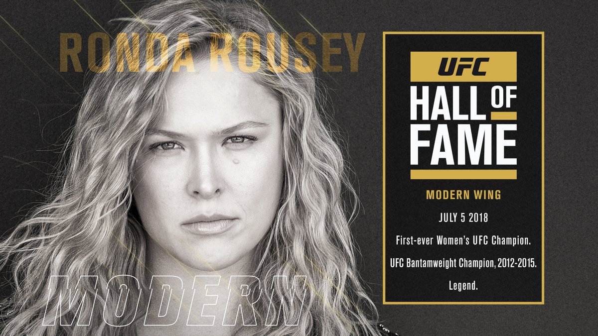 Ronda Rousey to be inducted into UFC Hall of Fame