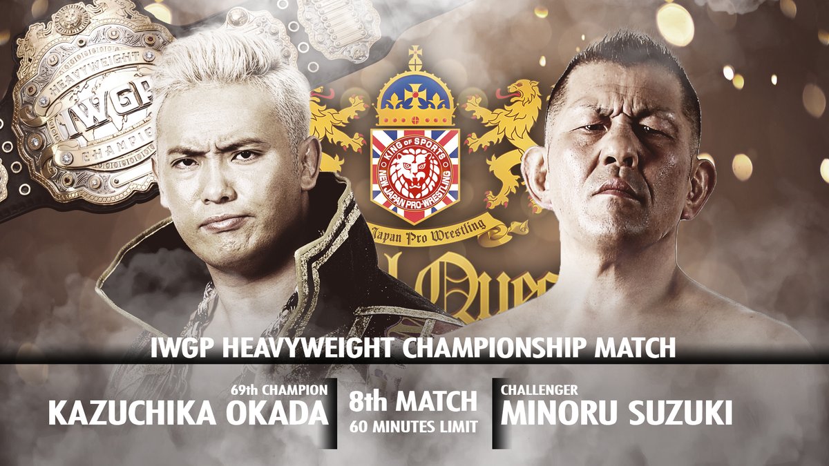 NJPW Royal Quest live results: Kazuchika Okada vs. Minoru Suzuki