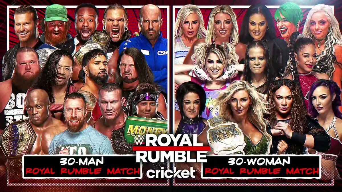 Seven new entrants announced for WWE Royal Rumble