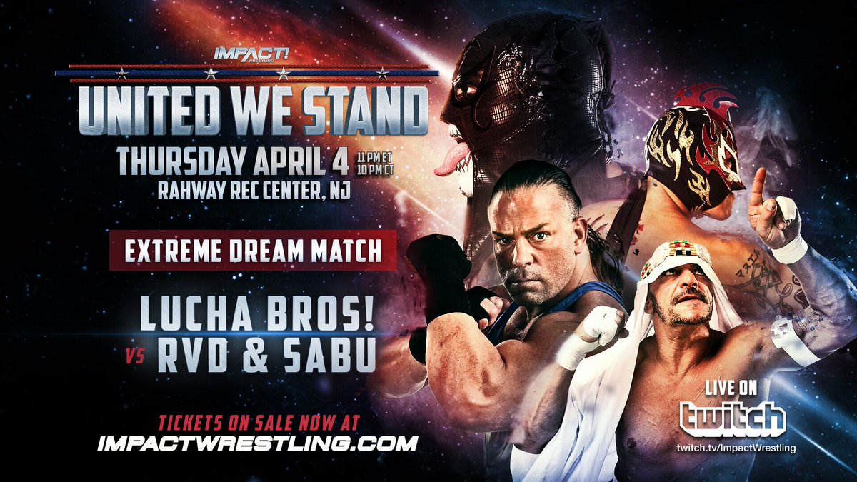 Lucha Bros vs. RVD & Sabu to headline Impact’s WM week show