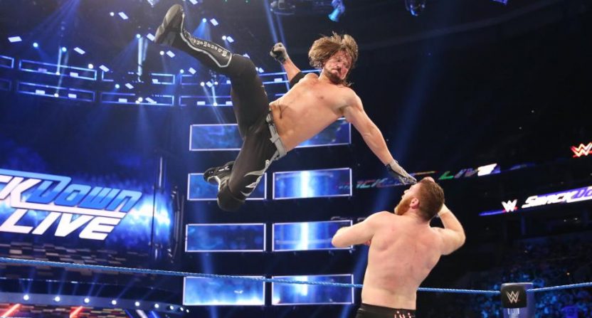 WWE Moline, IL, live results: AJ Styles retains in a four-way