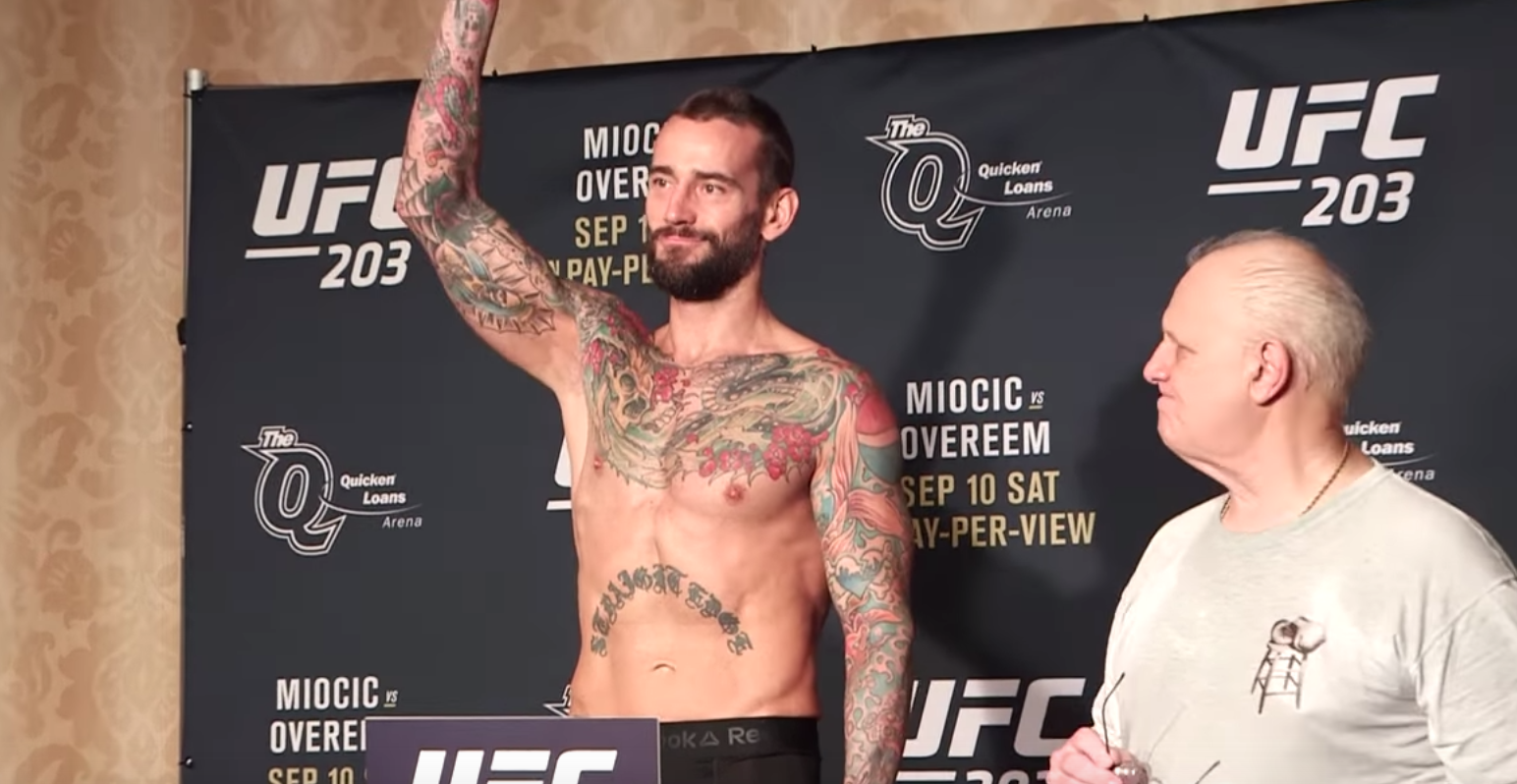 UFC 203 weigh-in results: CM Punk returns to publicly wearing underwear at 6 PM EST