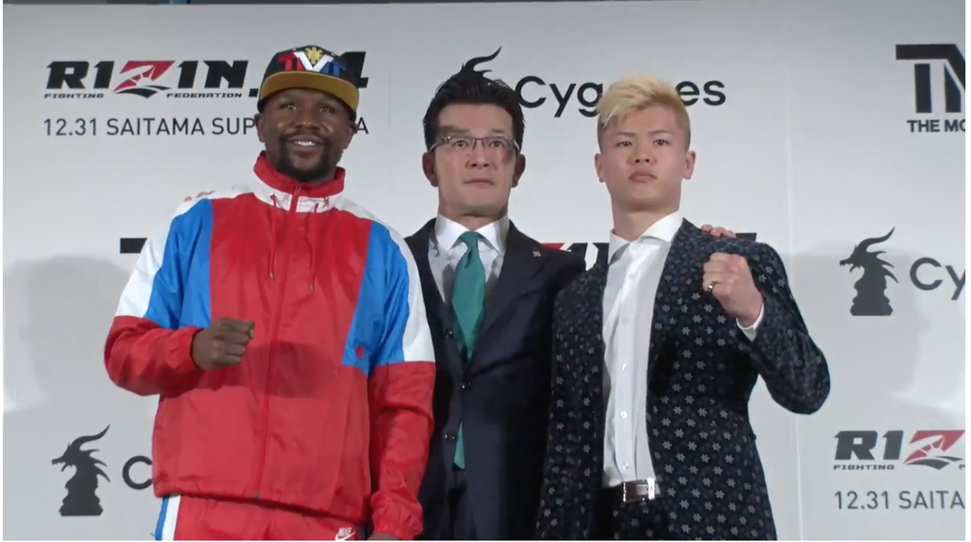 Floyd Mayweather to fight kickboxer at RIZIN New Year’s Eve show