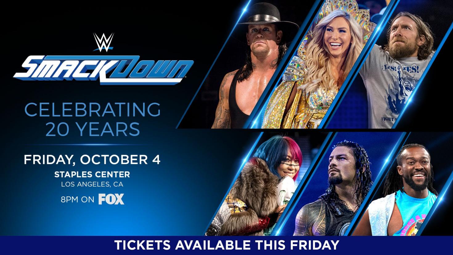 WWE announces SmackDown 20th anniversary show for FOX debut