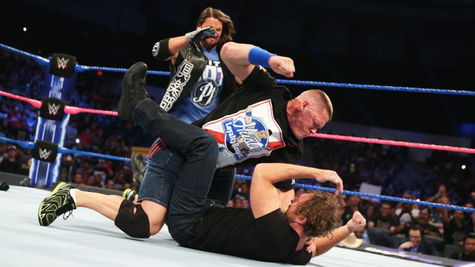 WWE SmackDown video highlights: Cena, Ambrose & Styles go face to face