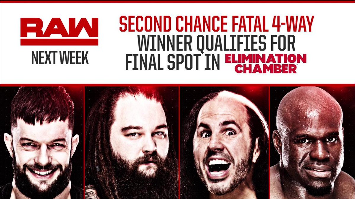 Elimination Chamber qualifying match confirmed for Raw next week