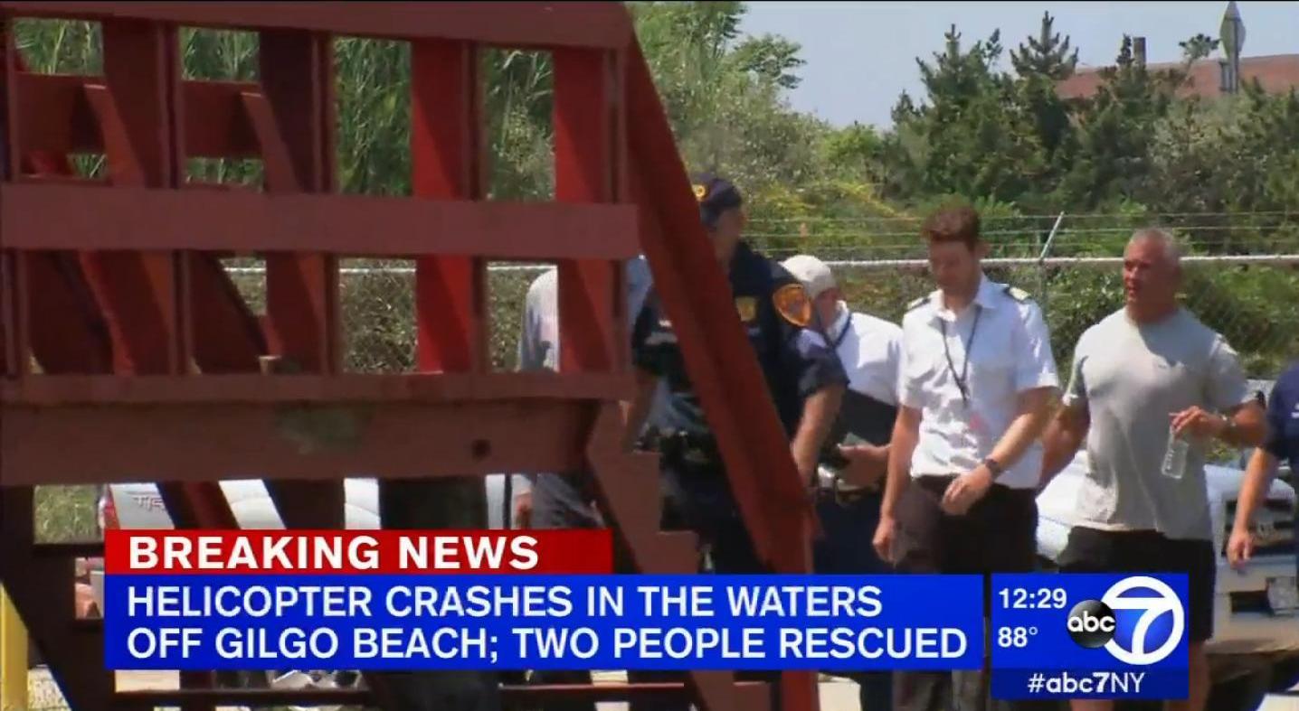 Shane McMahon uninjured after helicopter makes crash landing into water