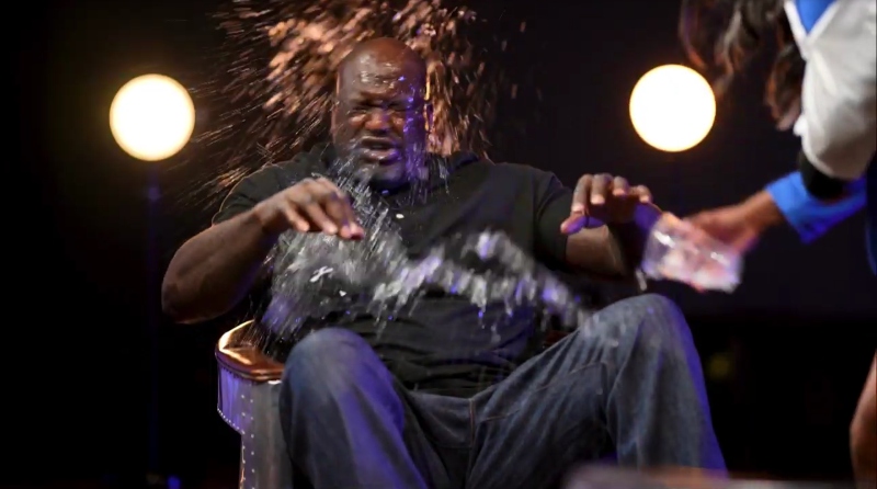 Brandi Rhodes throws water, swears at Shaq on AEW Dynamite