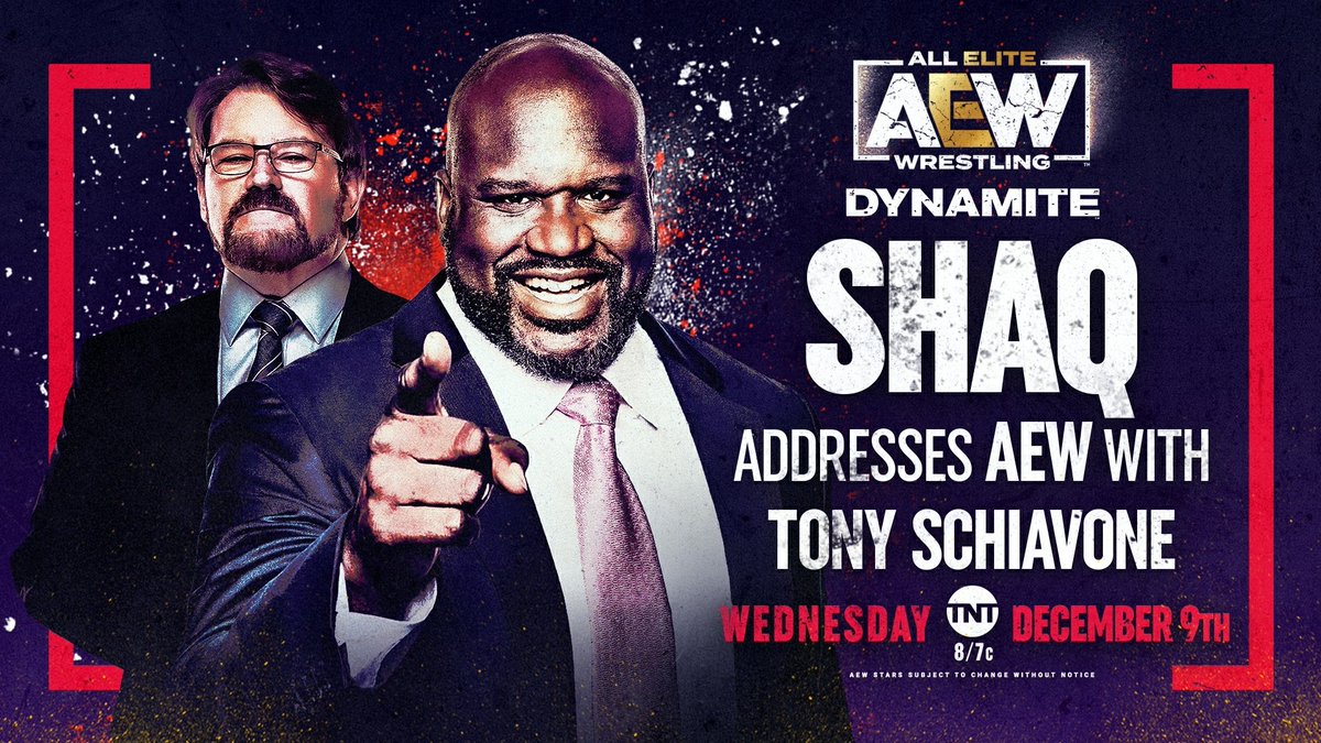 Shaquille O’Neal to address AEW on Wednesday’s Dynamite