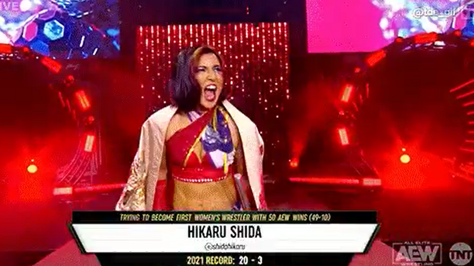 HIkaru Shida advances in TBS title tournament on AEW Dynamite