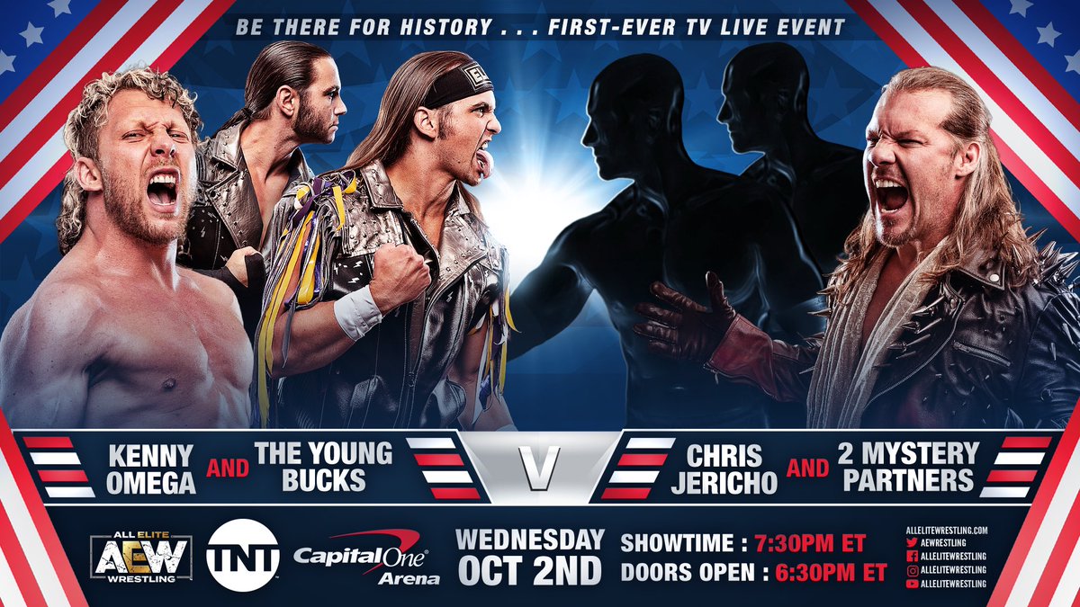 Omega & Young Bucks vs. Jericho & partners set for AEW TNT premiere