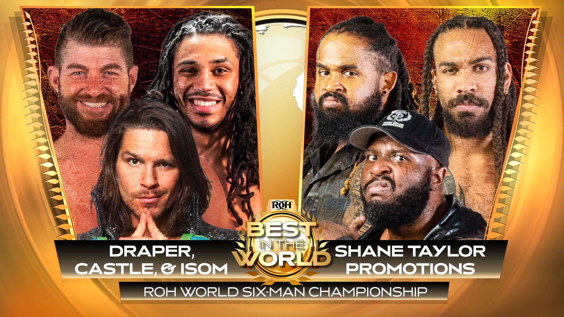 Six-Man Tag Team title match added to ROH Best in the World