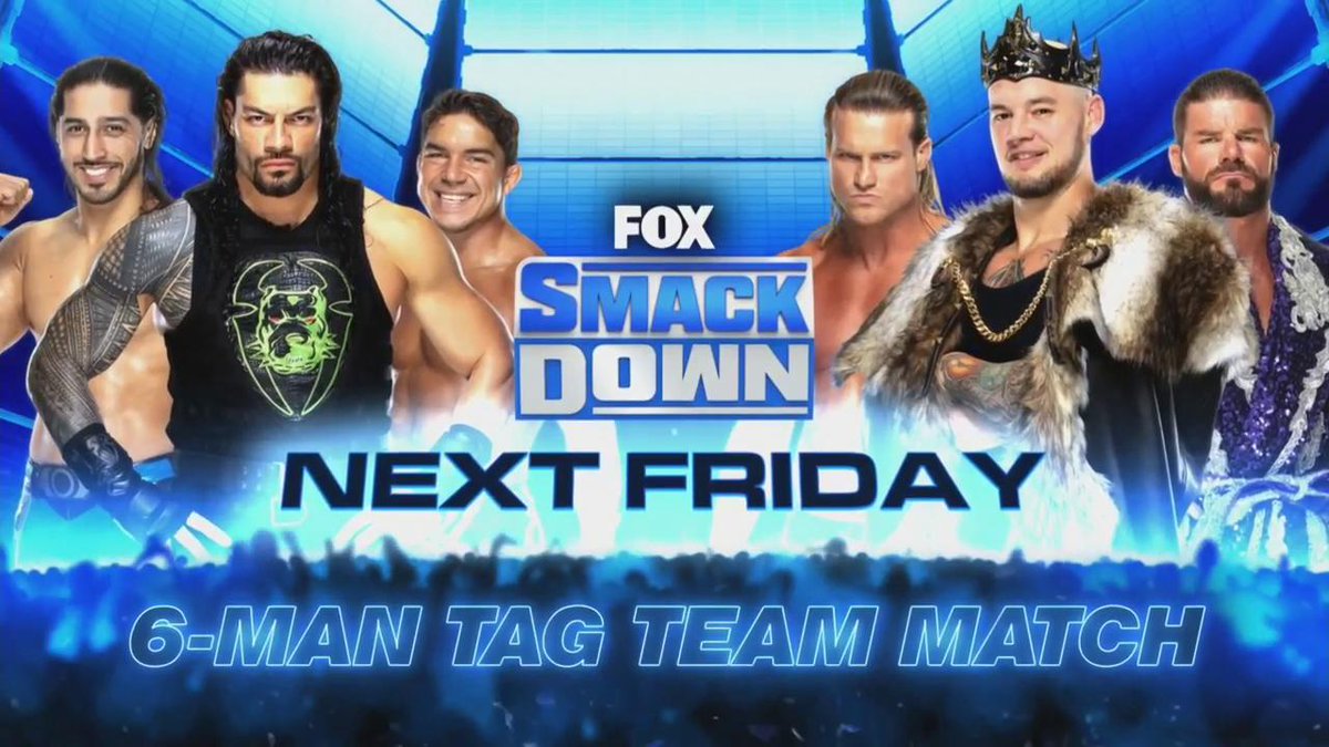Six-man tag match set for next week’s WWE SmackDown