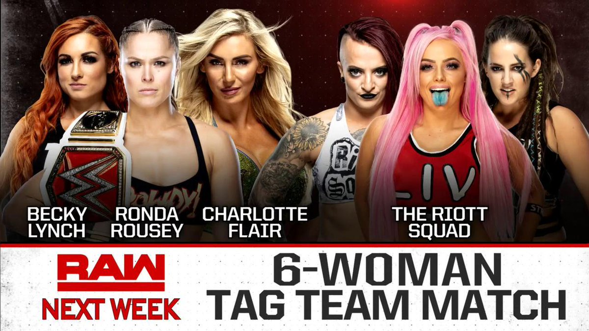Rousey, Lynch & Charlotte teaming on WWE Raw, Angle vs. Mysterio set