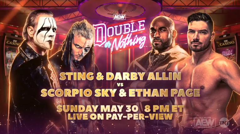Sting returning to live in-ring action at AEW Double or Nothing