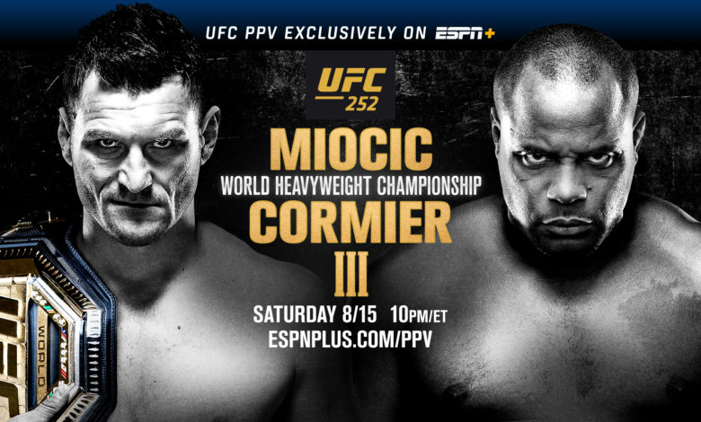 UFC 252 live results: Stipe Miocic vs. Daniel Cormier 3
