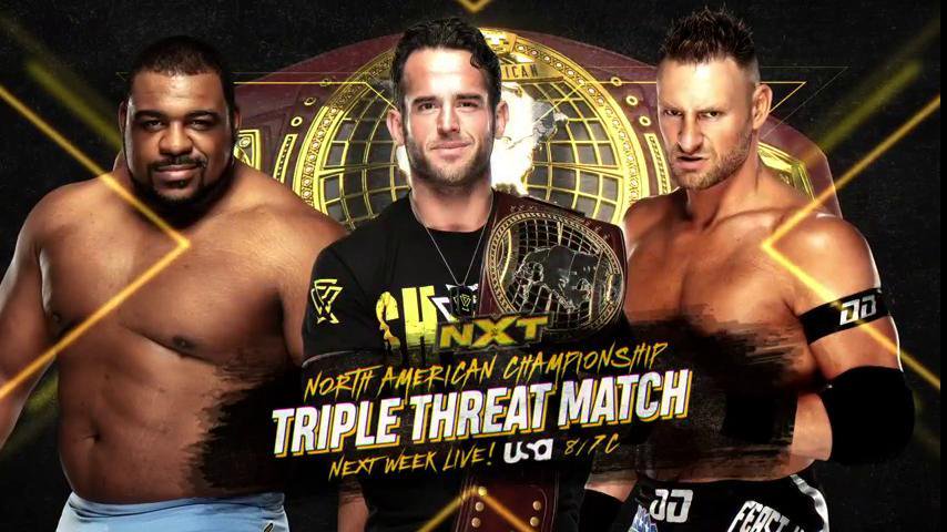 Triple threat NXT North American title match announced for next week