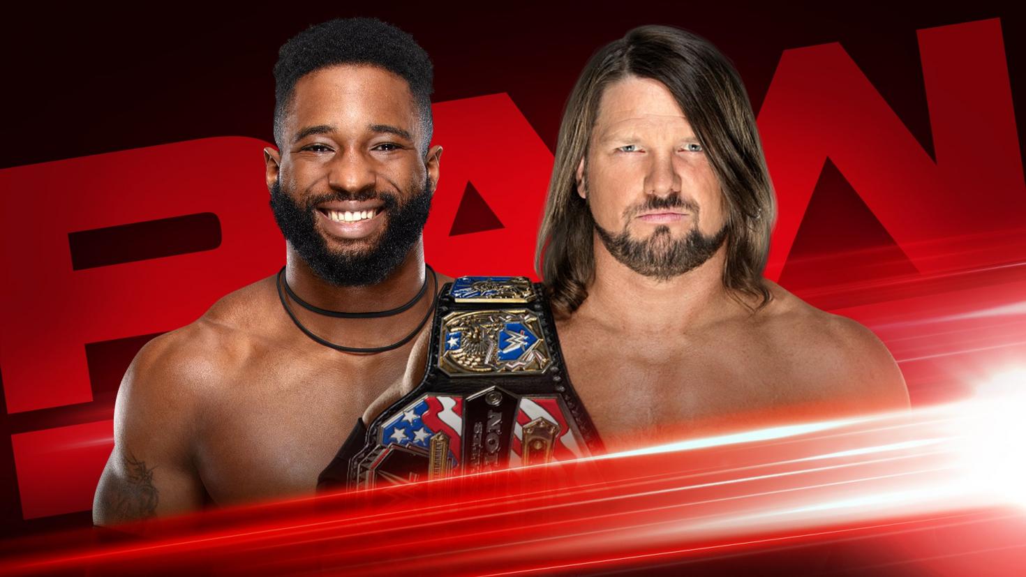 AJ Styles vs. Cedric Alexander added to WWE Raw