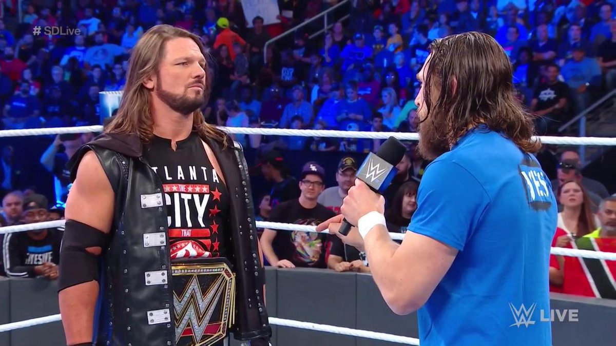 AJ Styles-Daniel Bryan WWE title match takes place on SmackDown