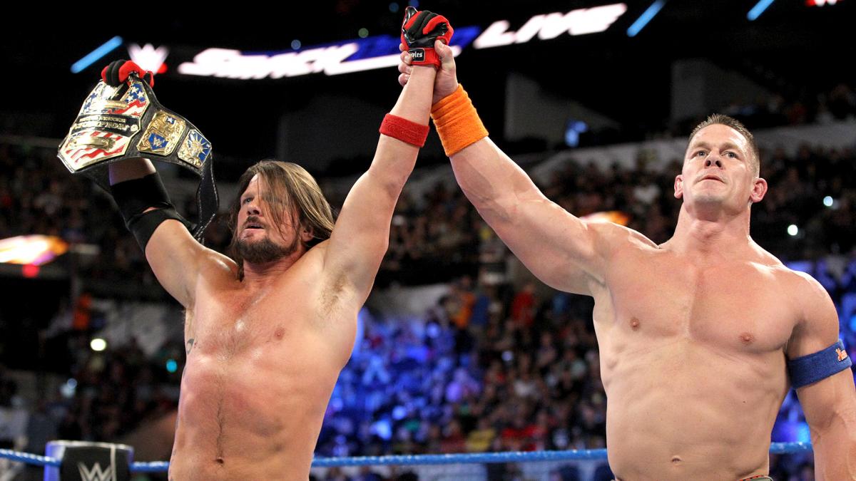 WWE SmackDown video highlights: AJ Styles teams with John Cena