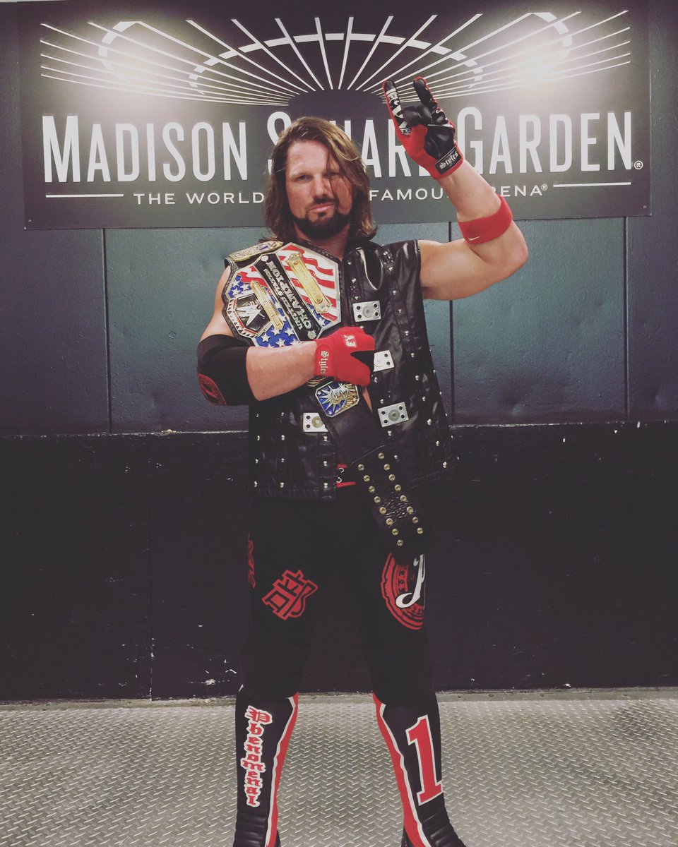 AJ Styles wins WWE US title at Madison Square Garden house show