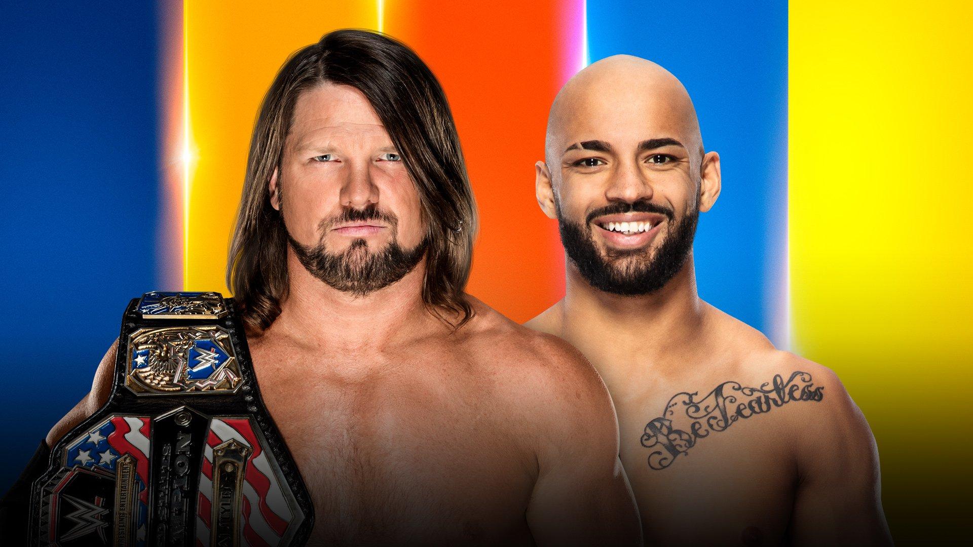 AJ Styles vs. Ricochet US title match official for WWE SummerSlam