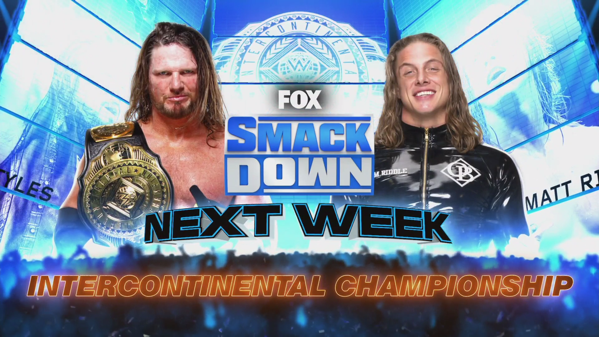 Matt Riddle to challenge for IC title on WWE SmackDown next week
