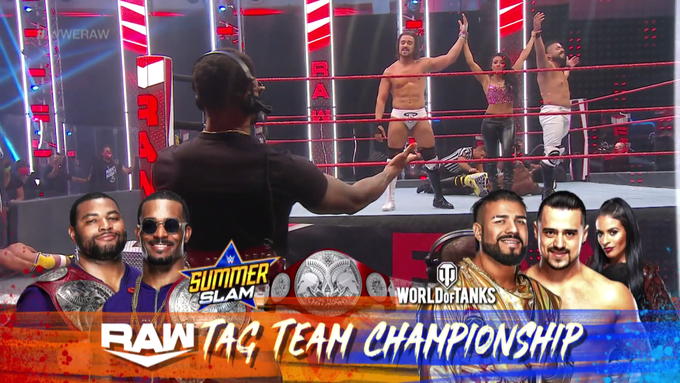 Raw Tag Team title match set for WWE SummerSlam