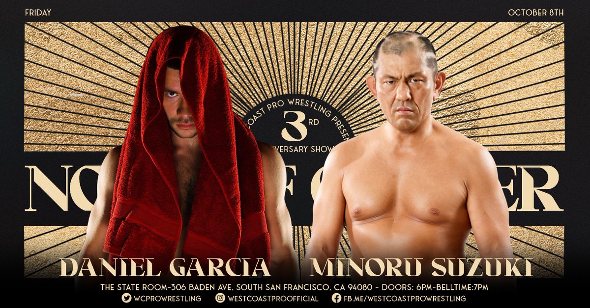 Minoru Suzuki set for indie match against Daniel Garcia